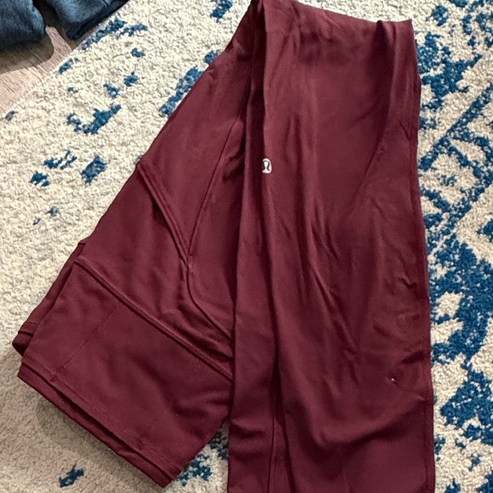 Lululemon Athletica Burgundy Leggings